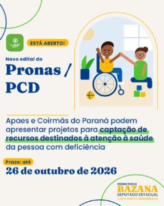 Deputado Bazana oferece apoio às APAEs e coirmãs para apresentação de projetos ao Pronas/PCD